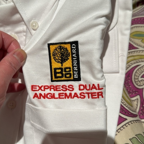 New Henbury logo white button down shirt men’s XL - Picture 3 of 6